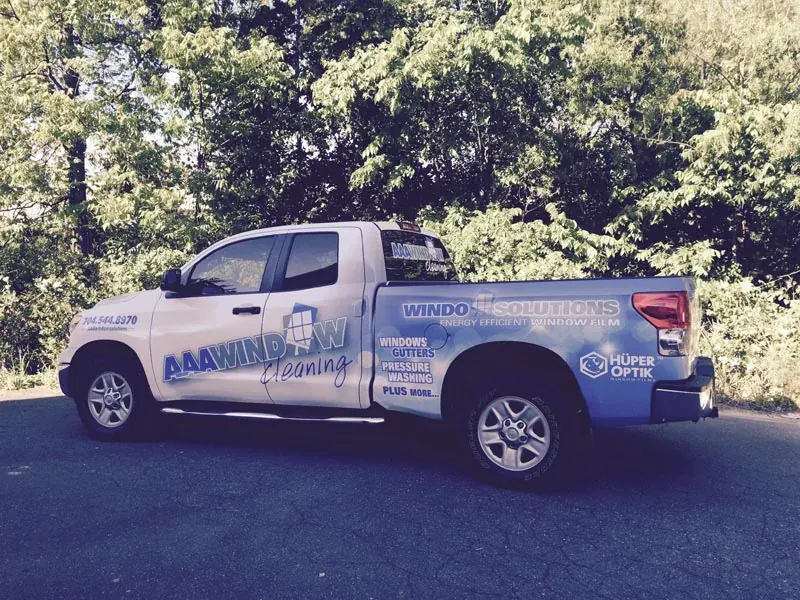 AAA Window Cleaning & Solutions service vehicle