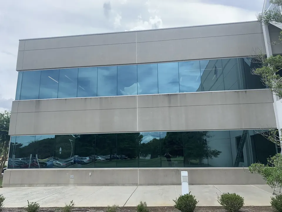 Commercial office building window cleaning in Charlotte