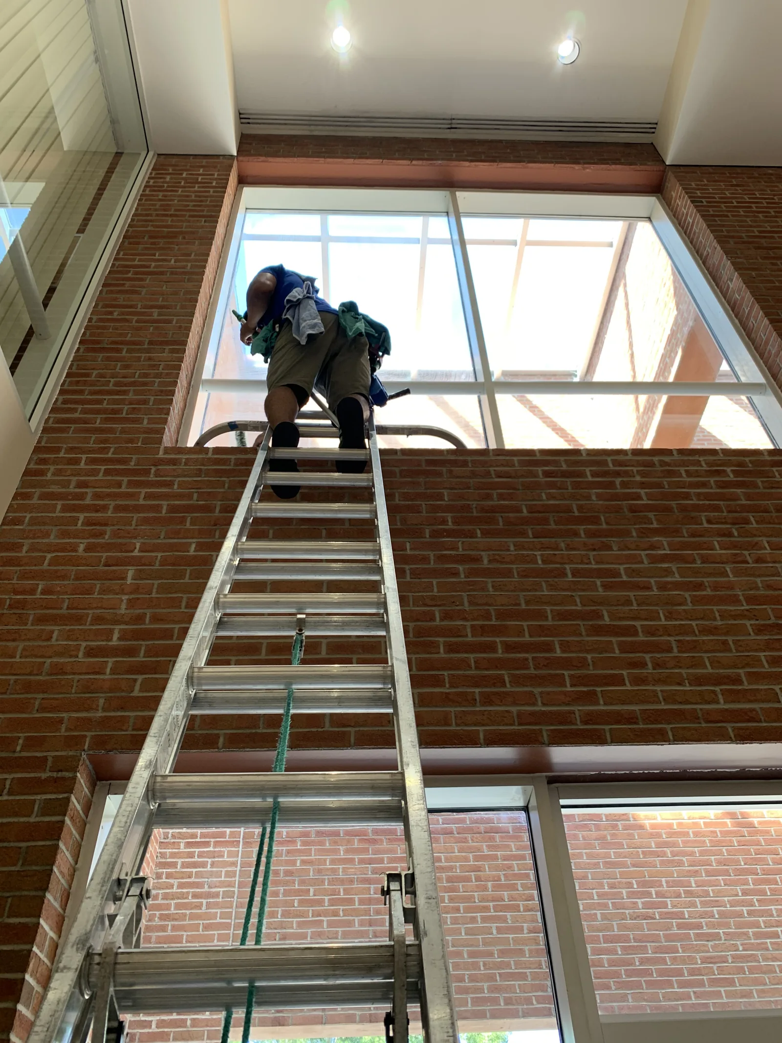 Interior commercial window cleaning in Cornelius