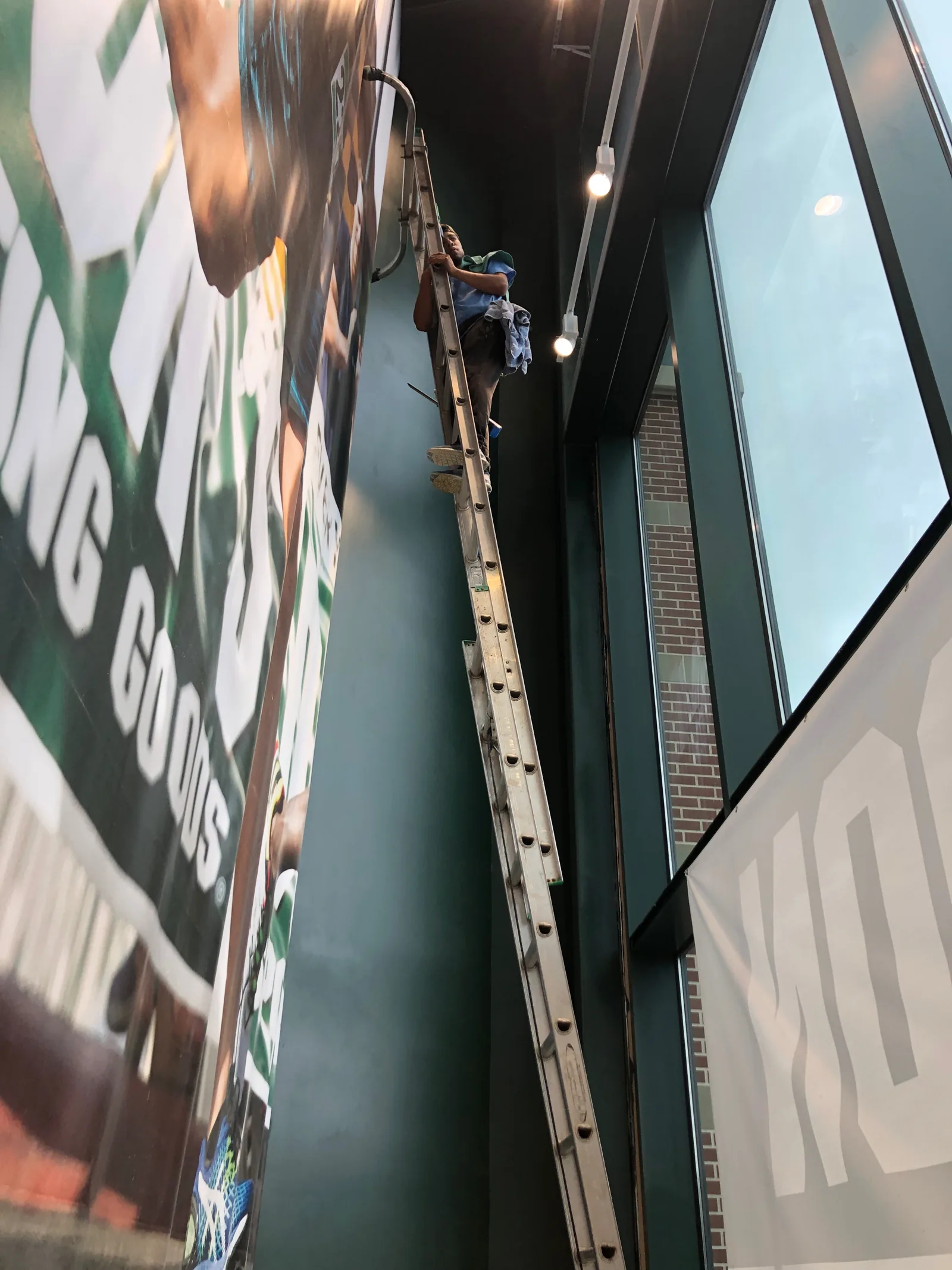 Interior retail window cleaning in Charlotte