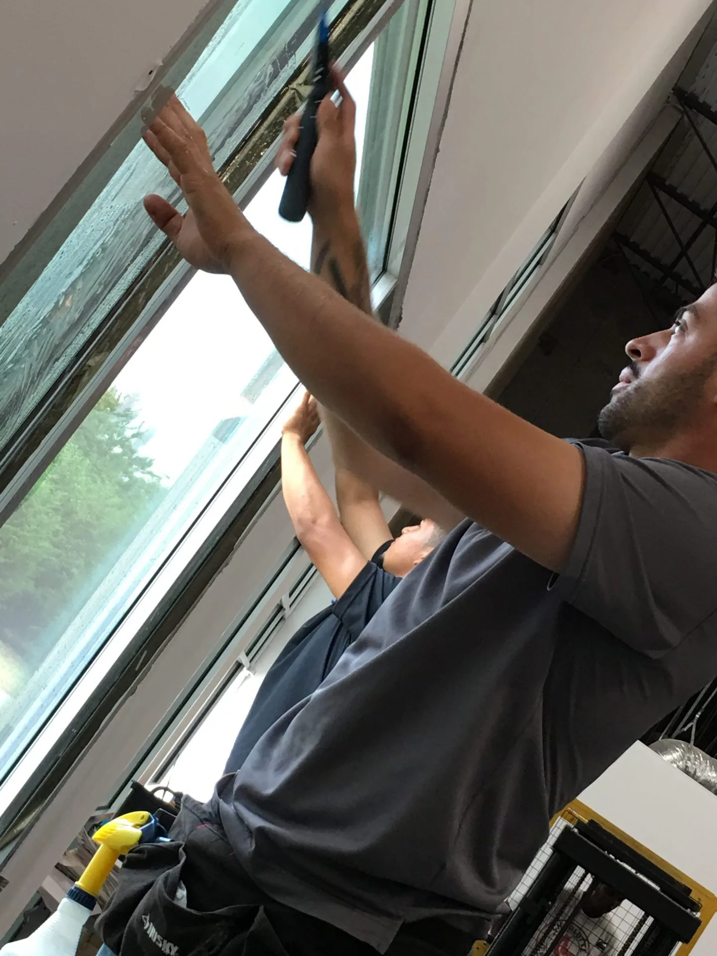 Commercial window film installation in Charlotte