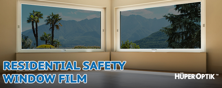 Residential safety window film
