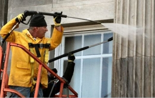 Pressure Washing a Business