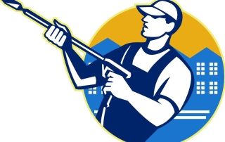 Graphic of professional power washer